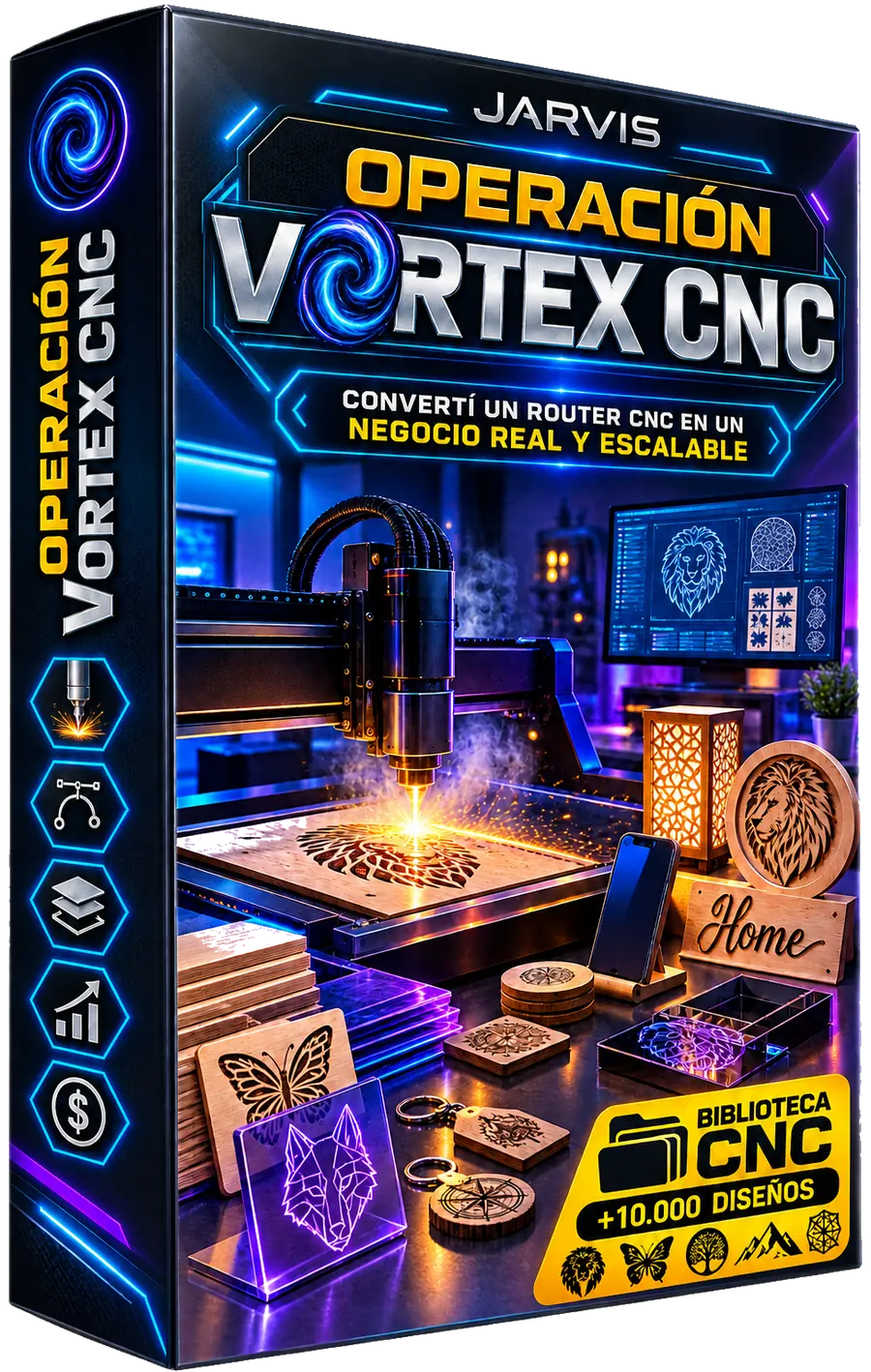 Vortex CNC - Biblioteca 10.000 vectores para router CNC